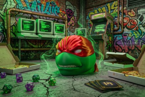 Maravilloso Deckbox para cartas magic de Raphael de las tortugas ninja